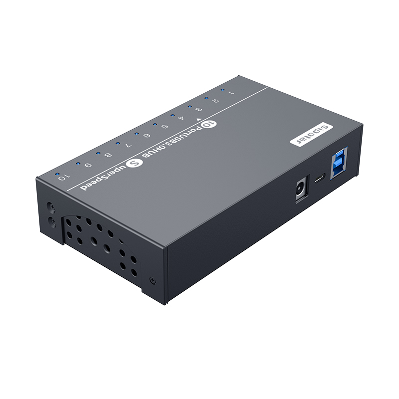 SAGA A10USB3 USB Hub (AX-103) 10 ports USB 3.0 12V without PSU